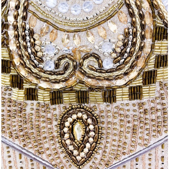 Bohemian Beaded Clutch or Crossbody - Picture 2 of 4